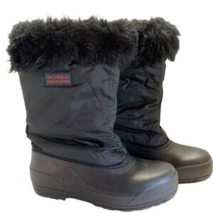 Sorel Kaufman Boots Ski Snow Winter Waterproof Black Size 3